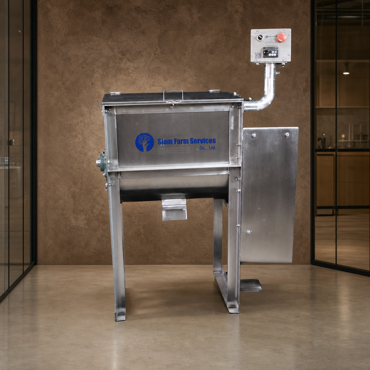 Stainless batch mixer, model MI1HP3V05